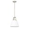 Z-Lite Z-Studio Pendant, 1-Light, 12.5 In.W x 14 In.H, Brushed Nickel/Ivory 743P12-BN - alternate 3